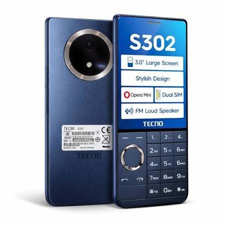 Tecno S302 dual SIM with operamini FM loud speaker with 3.0 inches and 1500mah.