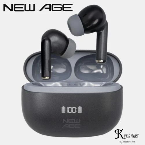 NewAge Soul-Pod Ultra 1 Deep Bass Active Noise Cancellation ANC and ENC LED Display Wireless Ear-buds