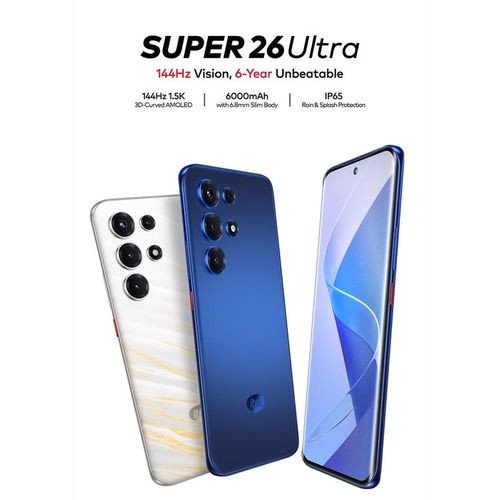 itel SUPER 26 Ultra 6.78" Curved AMOLED, 128GB + 8GB RAM, 50MP, 6000mAh